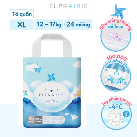 Bỉm Quần Elprairie Air-Thin  XL24