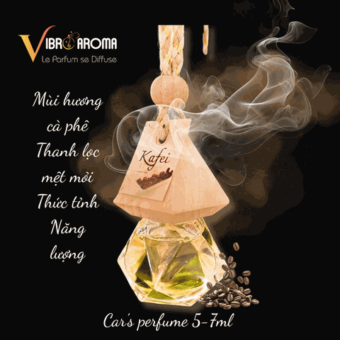KAFEI  Nước hoa xe hơi - CÀ PHÊ - 5-7ML
