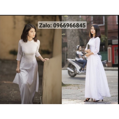 Áo dài trắng, áo dài đồng phục học sinh- Áo Dài Đan Linh