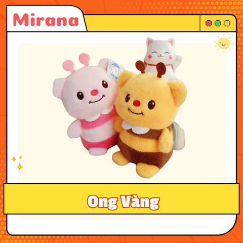 Gấu Bông Ong Vàng Dễ Thương Cho Bé Quà Tặng Cao Cấp Mirana