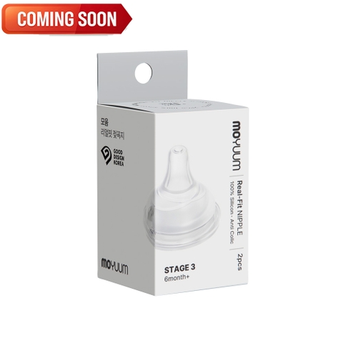 Thế hệ 3 - Núm bình silicon Moyuum - Size 1/2/3/4