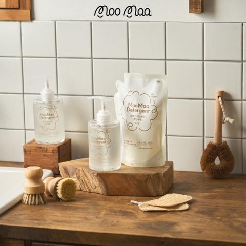 Nước rửa bình ngũ cốc thuần chay MooMaa - Dạng túi refill - 450ml/túi