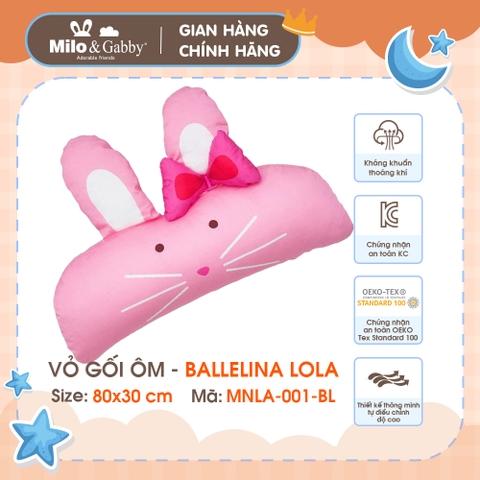 Vỏ gối ôm Milo & Gabby - Size: 80x30 cm