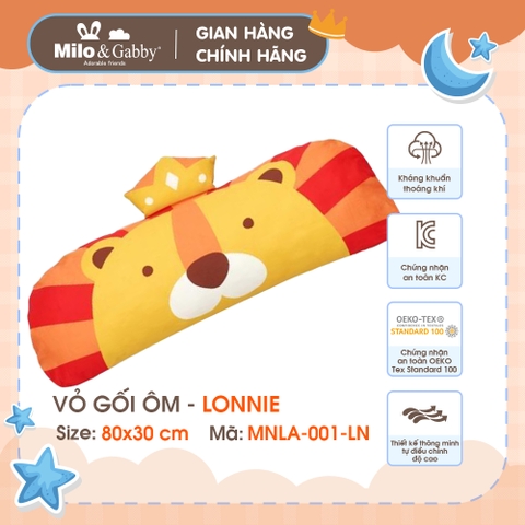 Vỏ gối ôm Milo & Gabby - Size: 80x30 cm