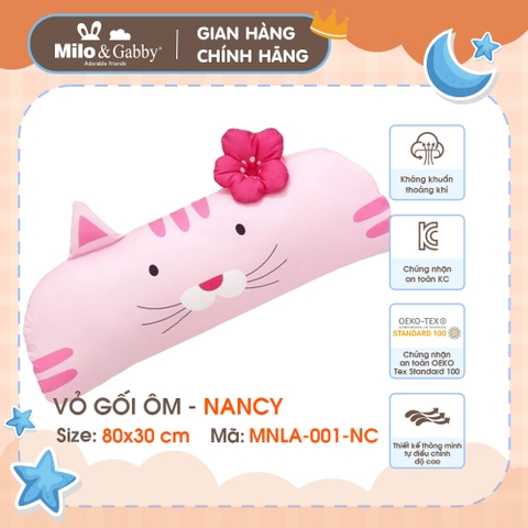 Vỏ gối ôm Milo & Gabby - Size: 80x30 cm