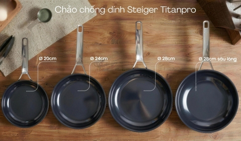 Chảo chống dính Steiger Titanpro