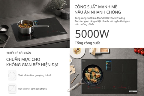 Bếp từ 2 vùng Steiger DDI798MAX