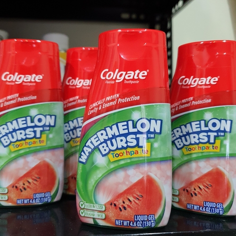 Kem đánh răng Colgate trẻ em có fluoride hương dưa hấu - 130gram