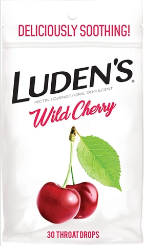 Kẹo ngậm Luden's không đường hương Cherry - 25viên
