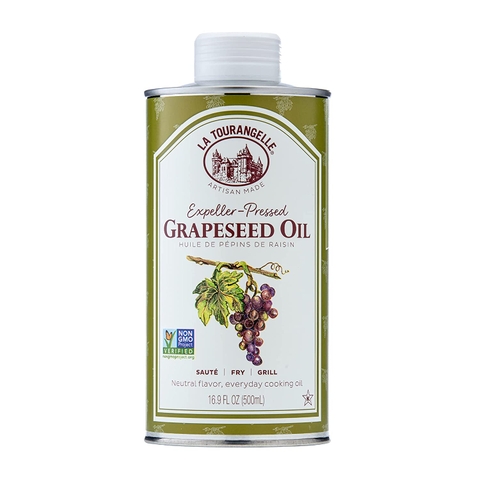 Dầu hạt nho ép La Touranaelle Grapeseed Oil - 500ml nhập Mỹ