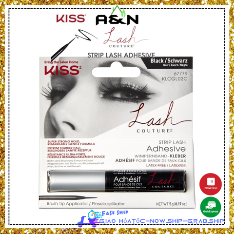 Keo dán mi KISS Lash Couture Biotin Blueberry Extract - màu đen