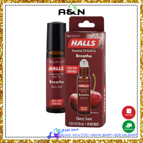 Dầu dạng lăn HALLS tinh dầu nguyên chất hương Cherry - by Sparoom