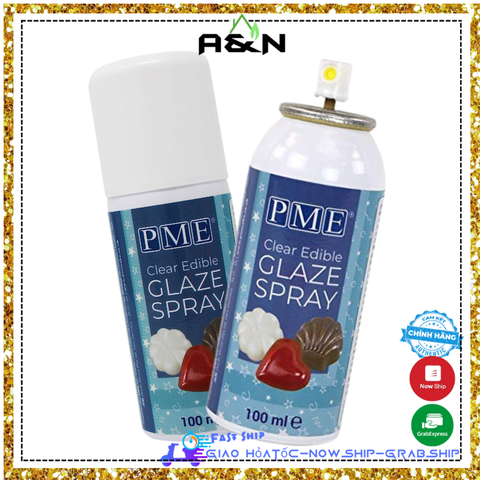 [Made in Italy] Xịt phủ bóng màn bọc ngoài fondant chocolate gum paste