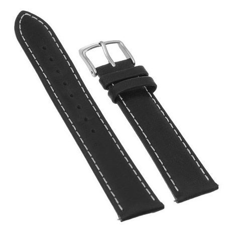 Dây da đồng hồ 20mm SL102-01 Đen