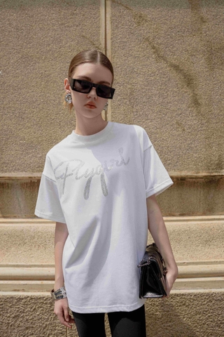 FlyGirl Wine Tshirt - áo thun flygirl fom rộng