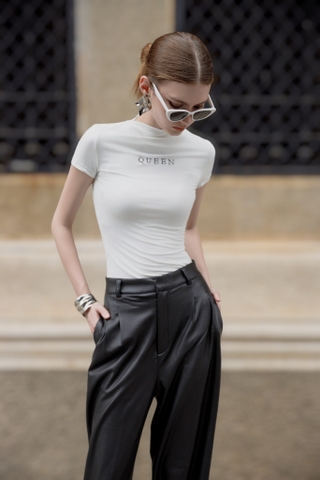 Queen Shirt - Áo thun thêu chữ queen