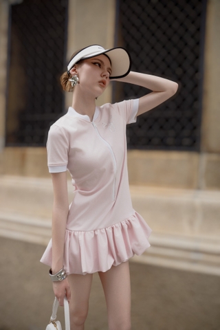 Pink Dress - Đầm Hồng dây kéo