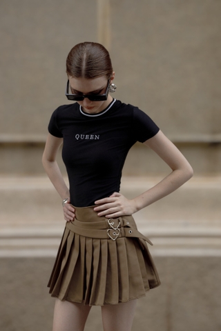 Bonnie Top - Áo thun bo cổ