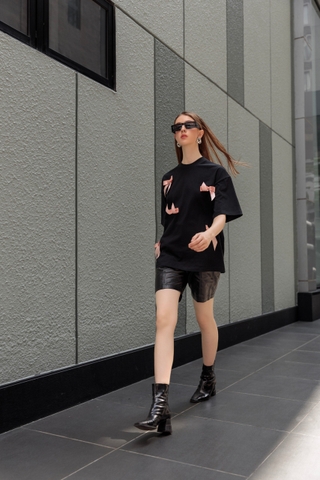 Bow T-Shirt - Áo thun đính nơ