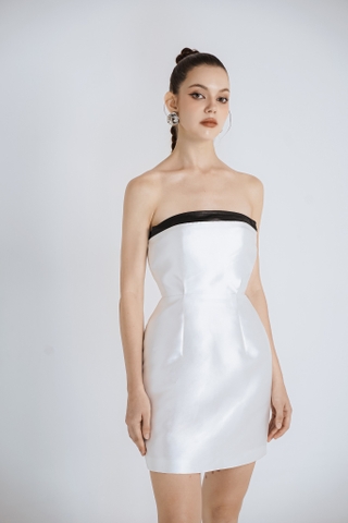 Đầm cúp phối da