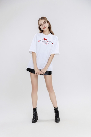 Love Tee - Áo thun thêu chữ Love