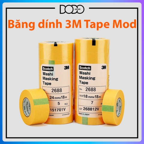 Cuộn băng dính giấy Tape mod 3M bàn phím cơ DoDo Gear