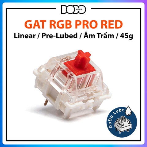 Gateron Pro Milky Yellow - Milky Red - RGB Yellow - RGB Red - RGB Brown - Linear Tactile Switch