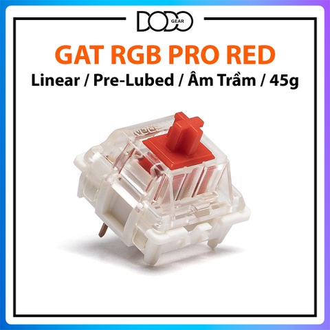 Gateron Pro Milky Yellow - Milky Red - RGB Yellow - RGB Red - RGB Brown - Linear Tactile Switch