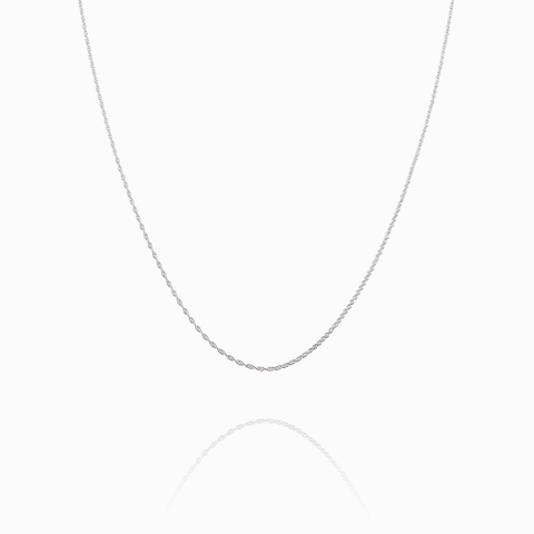 Dây chuyền trơn - Dạng xoắn - Bạc