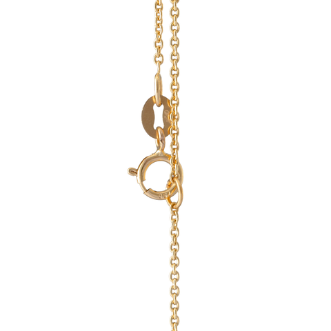 Dây chuyền trơn chế tác bằng vàng 18K - 1,5 mm