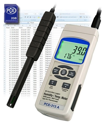 Thiết bị đo nhiệt độ, độ ẩm PCE 313 S