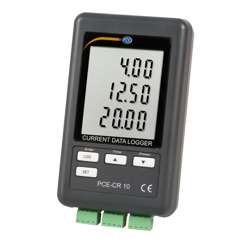 Bộ ghi dữ liệu dòng điện PCE CR 10 (0/4 ... 20-mA, 0.01-mA, 3 kênh)