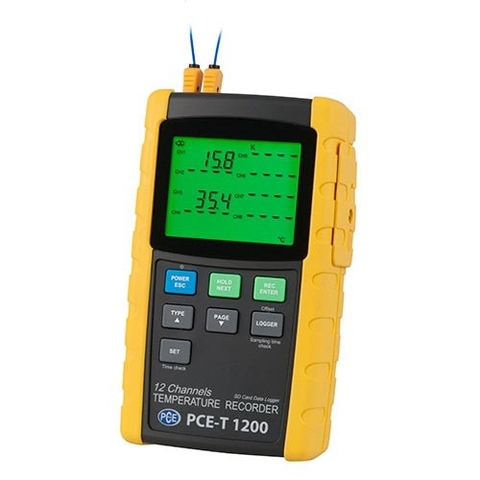 Thiết bị đo, ghi nhiệt độ đa kênh PCE T 1200 (12 CH)