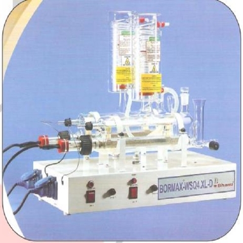 Máy cất nước 2 lần 4 lít / giờ BORMAX-WSQ4-XL-D Hãng sản xuất: BHANU - Ấn Độ