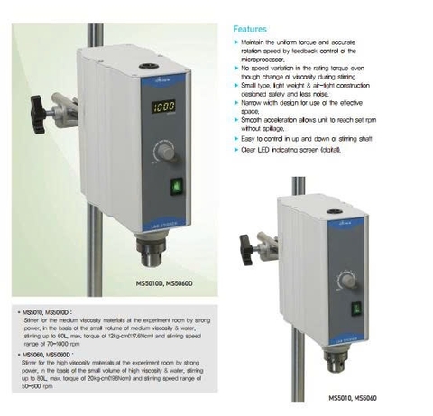 Máy Khuấy Đũa Công Suất Lớn Series MS5010 & MS5060