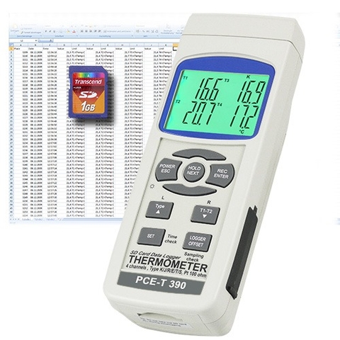 Máy đo nhiệt độ tiếp xúc PCE T390