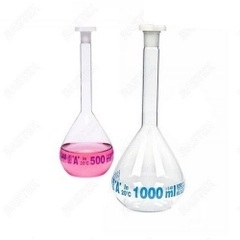 Bình định mức trong suốt 300ml, NS 14/23 013.01.300 Isolab