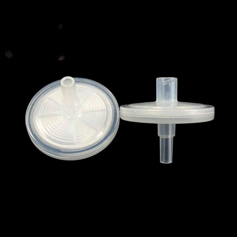 Đầu lọc syringe Nylon, không tiệt trùng, đường kính 25 mm, lỗ lọc 0.22 / 0.45 µm, thấm nước