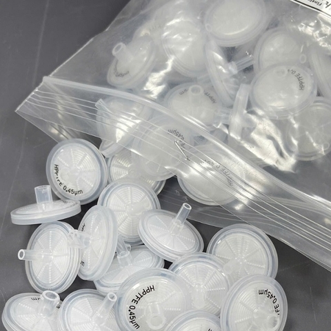 Lọc Xi Lanh PTFE Ưa Nước PureTech PTFE030N045I 25mm 0.45µm Cho HPLC/UHPLC (100 Cái/Hộp)