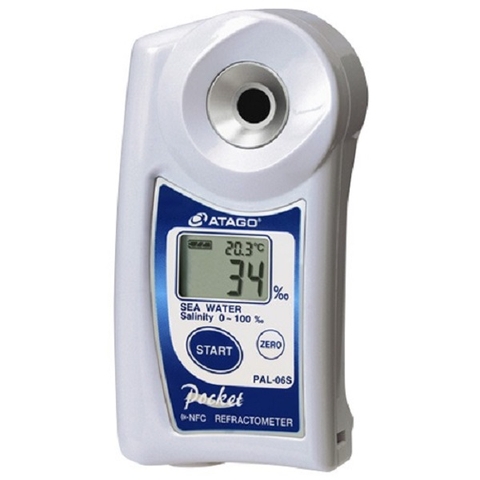 Khúc xạ kế điện tử Atago PAL-06S đo độ mặn 0~100‰, Nhật Bản