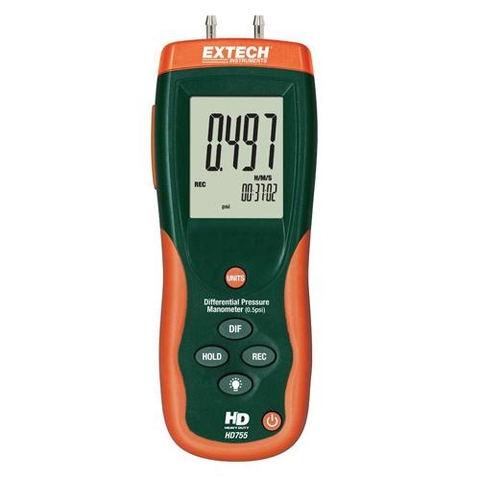 Máy đo chênh áp 0-0.5psi Extech HD755