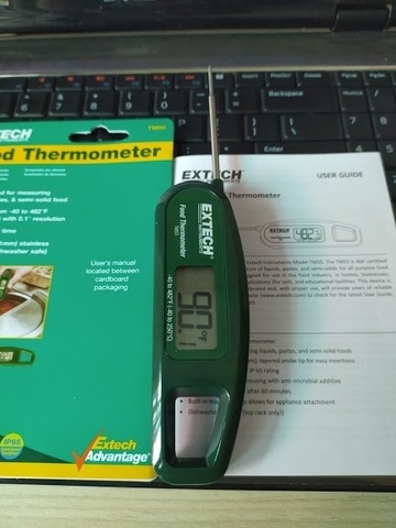 Nhiệt kế thực thẩm loại bỏ túi EXTECH TM55 (-40 ~ 250°C, 0.1°C, 0.5°C)