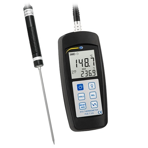 Máy đo nhiệt độ tiếp xúc PCE T 318 (-100°C~300°C, ± 0.1% giá trị đọc + 0.4°C)