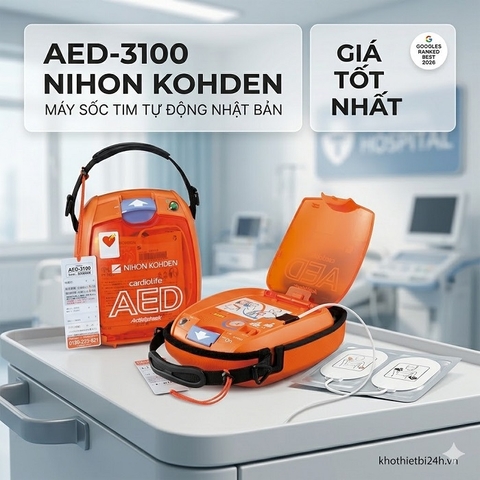 Máy sốc tim tự động (AED) - Model: AED-3100 Nihon Kohden (Nhật Bản) - Giá tốt nhất