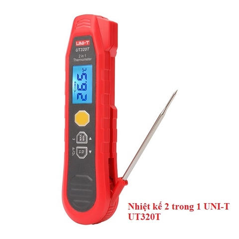 Nhiệt kế 2 trong 1 UNI-T UT320T (Hồng ngoại & Đầu dò)