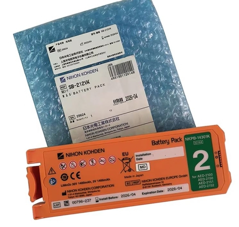 Pin thay thế máy sốc tim Nihon Kohden Cardiolife AED-2100K SB-212VK Chính Hãng