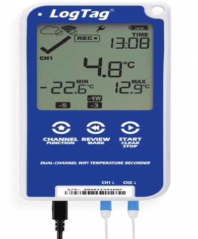 Máy ghi dữ liệu WiFi LCD hai kênh đa năng UTRED30-Wifi (DC)