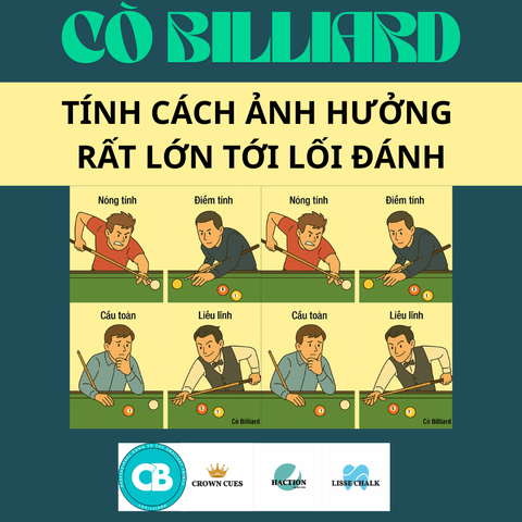 TÍNH CÁCH ẢNH HƯỞNG RẤT LỚN TỚI LỐI ĐÁNH
