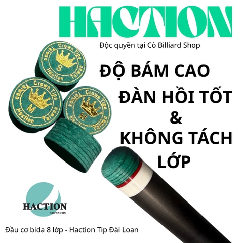 Đầu cơ (tẩy) bida HACTION TIPS ( độc quyền tại Cò Billiard Shop )