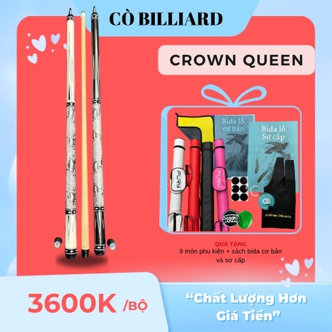 Cơ bida lỗ CROWN CUES QUEEN